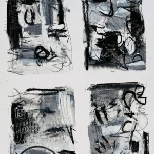 Black and White Study 1 by Mary Ellis - Mixed Media