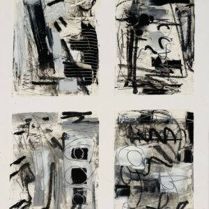 Black and White Study 2 by Mary Ellis - Mixed Media