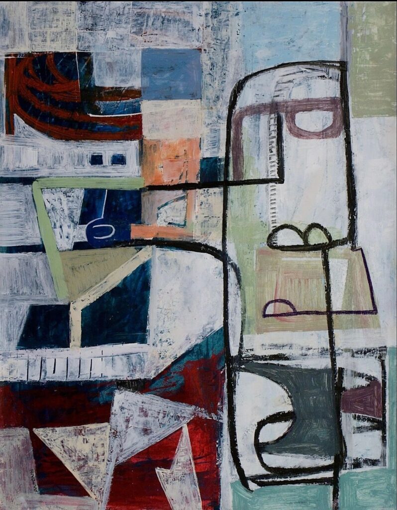 Untitled AU21-L by Anton - Mixed Media