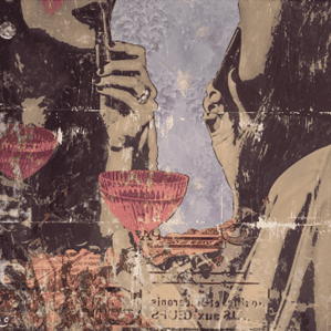 Lipstick Lovely by Bryn Craven - Mixed Media on Canvas