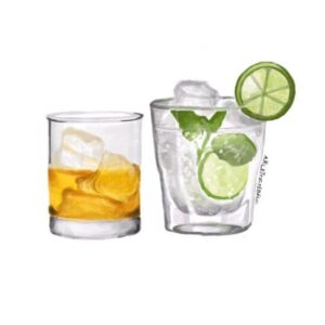 Cocktails by Arlette Kassin - Acrylic