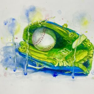 Green Glove by Peter Leeds - Watercolor