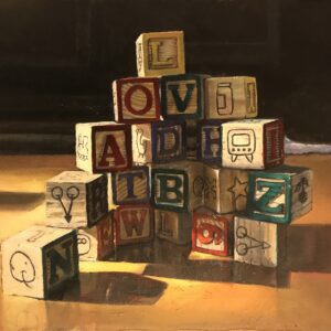 Luke's Blocks by Peter Leeds - Oil