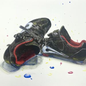 Peloton Shoes by Peter Leeds - Watercolor