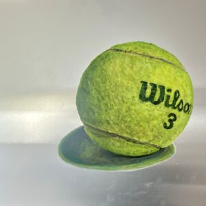 WIP: Tennis Ball by Peter Leeds - Acrylic