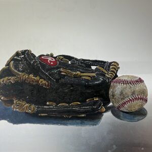 WIP: Glove and Ball by Peter Leeds - Acrylic