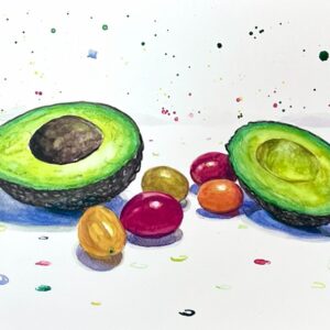 Avocado and Baby Tomatoes